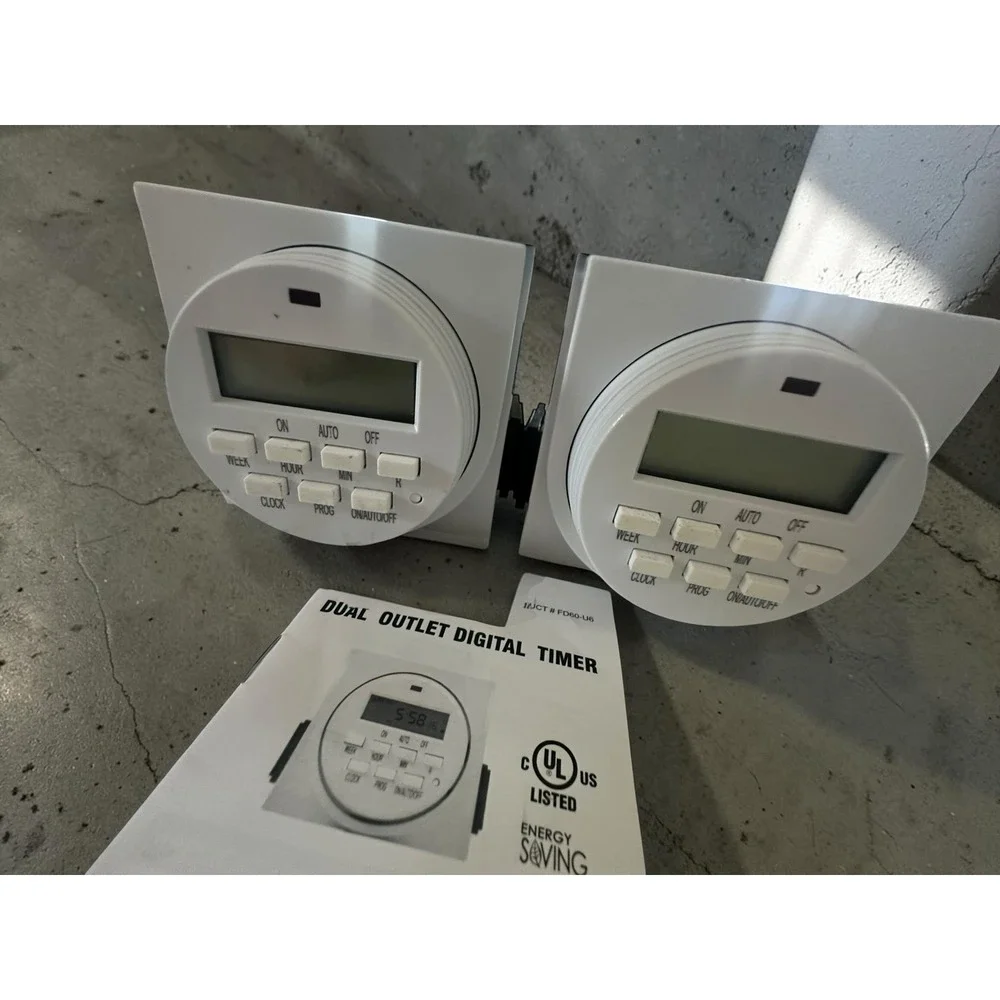 SET OF 2 BN-LINK 7 DAY HEAVY-DUTY DIGITAL‎ PROGRAMMABLE TIMERS Plus Extra 1